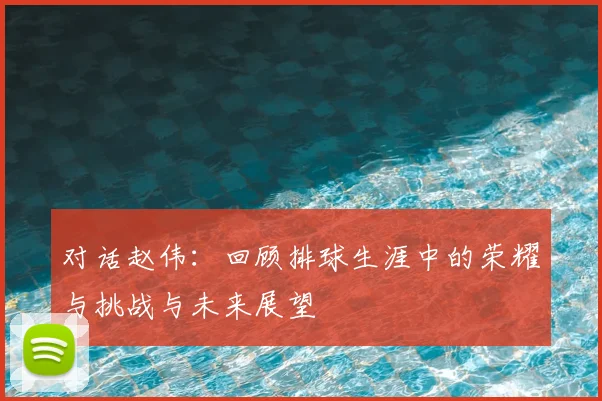 对话赵伟:回顾排球生涯中的荣耀与挑战与未来展望
